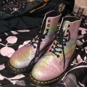 Pastel glittery Dr. Martens